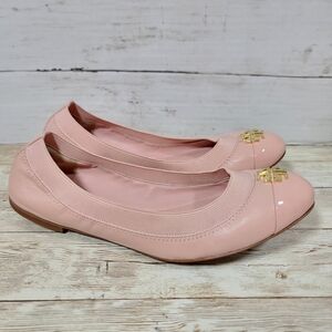 Tory Burch Jolie Cap Toe Flats In Pink US W 6
